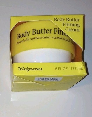Walgreens Body Butter Firming Cream 6 oz Cupuacu Coconut Oil
