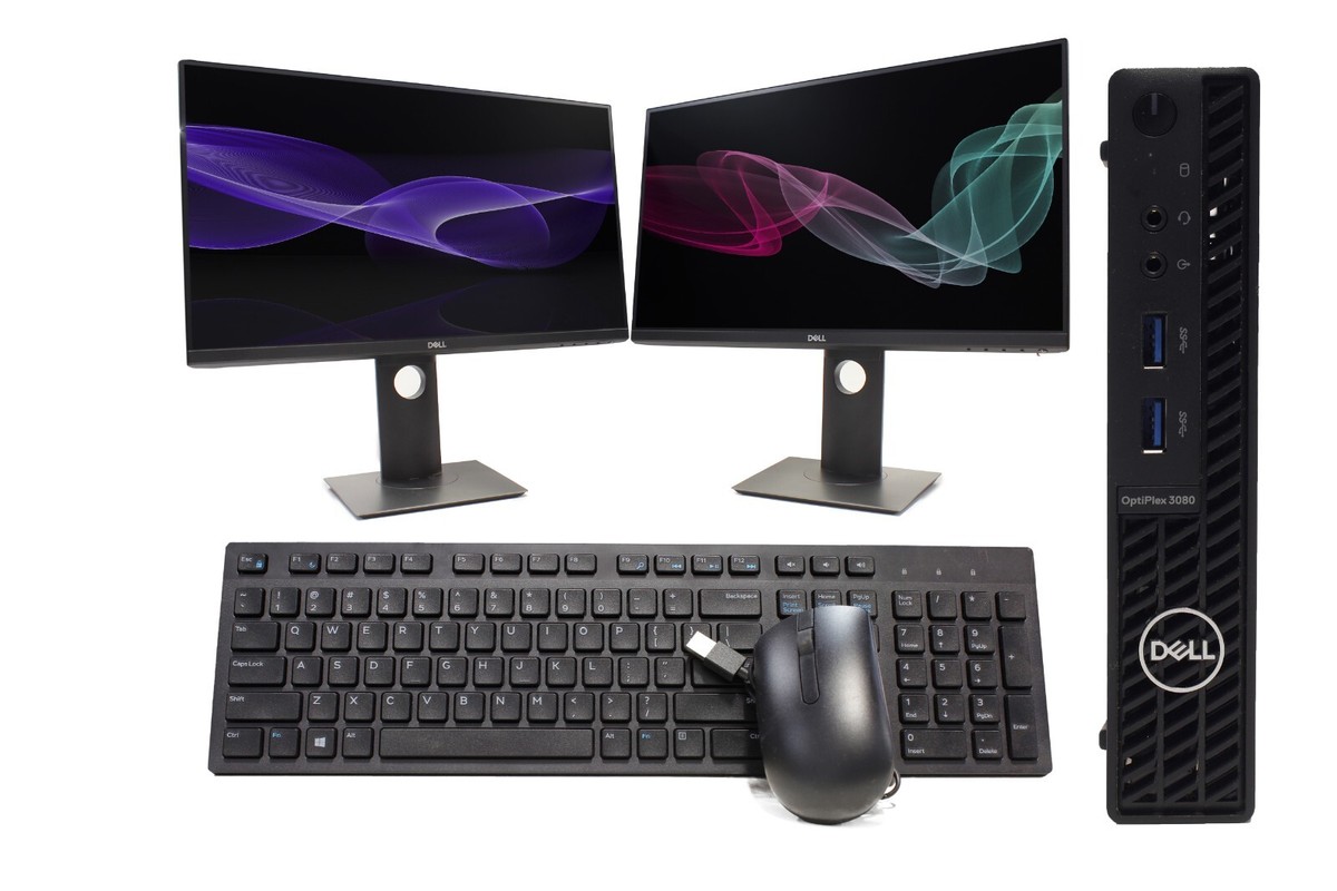 Dell OptiPlex 3080 Micro Bundle Intel i3 16/32GB RAM 1TB SSD