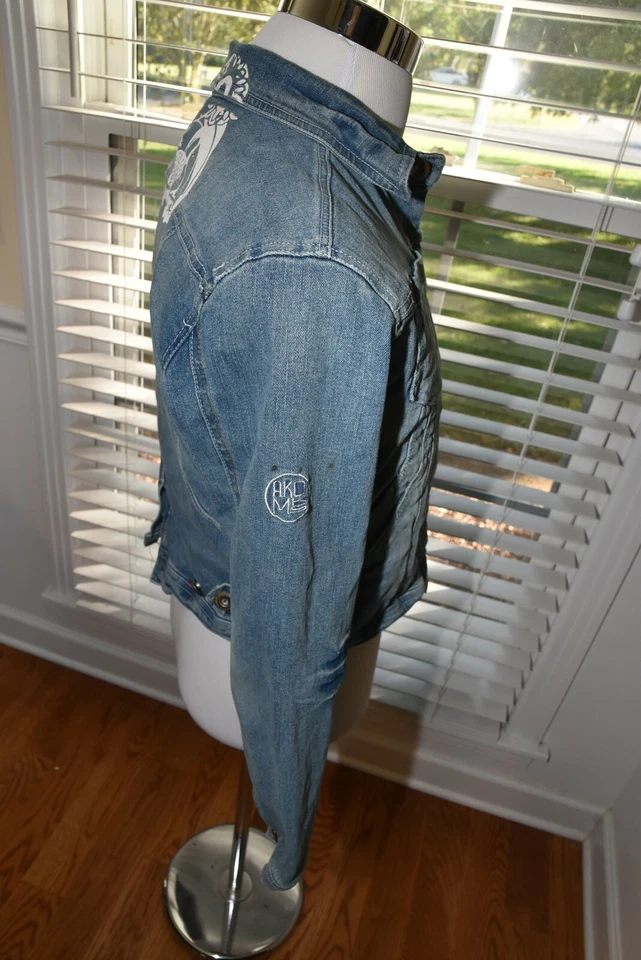 AKDMKS YOUTH GIRLS LARGE JEAN DENIM JACKET - Image 4 of 4