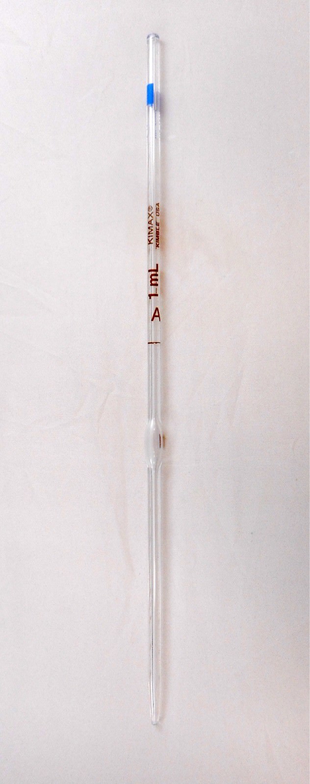 KIMAX Glass Class A 1mL TD Reusable Bulb Volumetric Pipette Pipet 37004