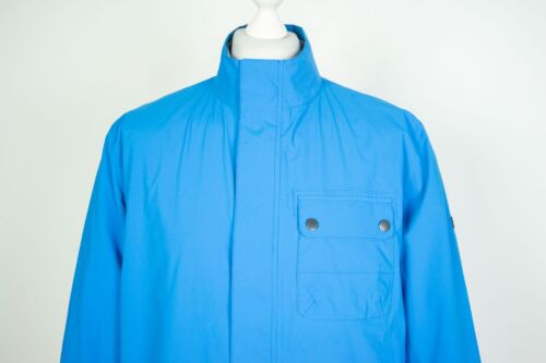 -Men's Barbour Mildenhall Waterproof Blue Field Bomber Jacket Size L - Picture 3 of 12