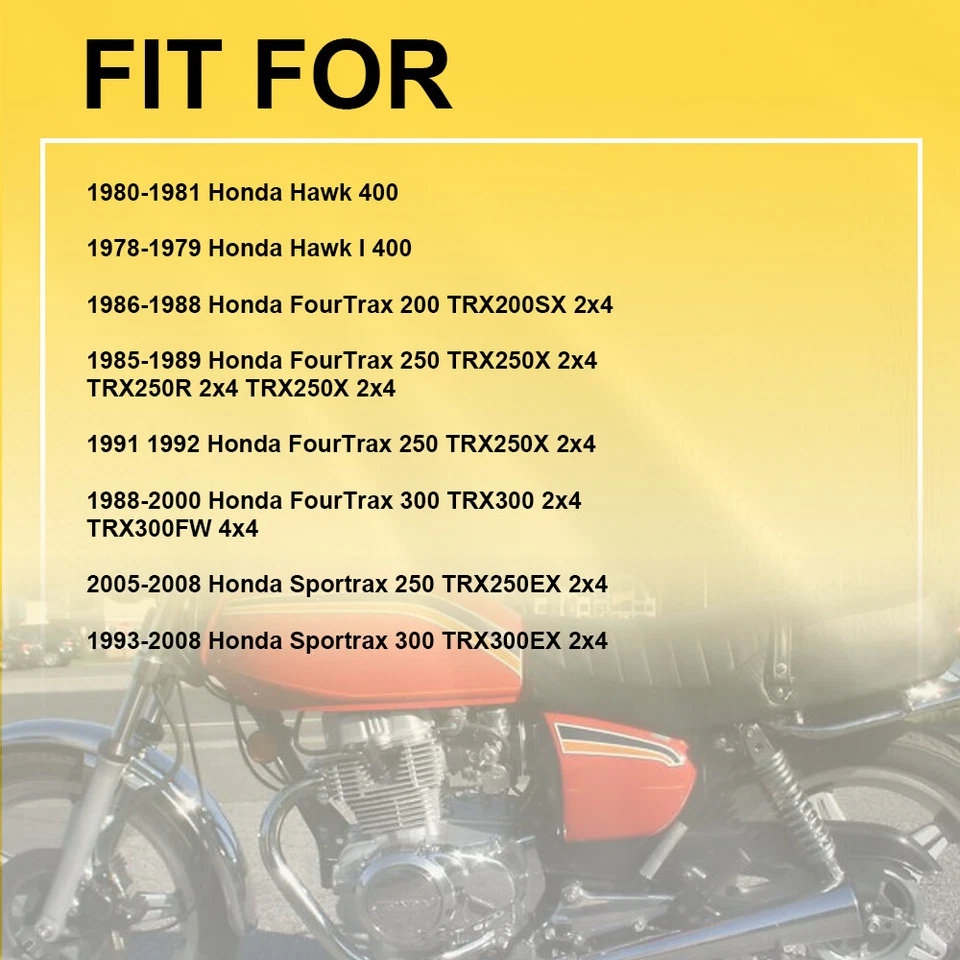 Válvula de combustible Petcock compatible con Honda MR175 CB400 CM400A TRX250X ABS Metal 1975-2008 Foto 2 de 4