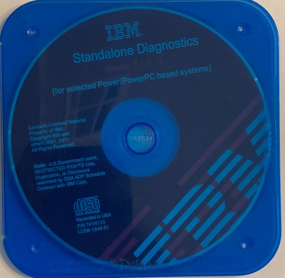 CD de diagnóstico independiente IBM pSeries y RS/6000 Foto 4 de 4