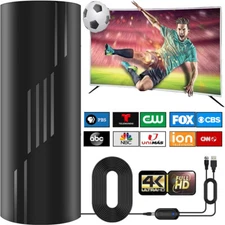 5000Miles TV Antenna HDTV Amplified Digital 4K 1080P Long Range Indoor Upgraded