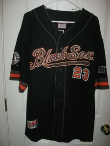 black sox baseball jersey