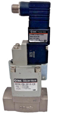 SMC VNC314A-F20A-5DZ-B-X138 Solenoid Operated Coolant Valve   3/4'' DC24V
