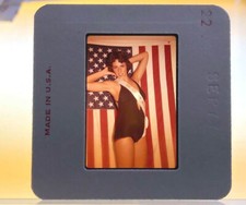 VTG 1977 US Army Female Soldier MISS US ARMY RESERVE LAS VEGAS 35mm Film Slide