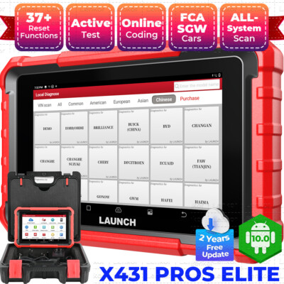LAUNCH X431 PROS ELITE PROS V+ Auto OBD2 Diagnosegerät Alle System ECU Codierung