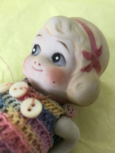 Vintage Bisque Porcelain Kewpie Doll Made in Japan and Germany - Picture 7 of 9