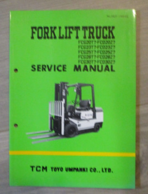 TCM FORKLIFT TRUCK SERVICE MANUAL SEF-15EAE