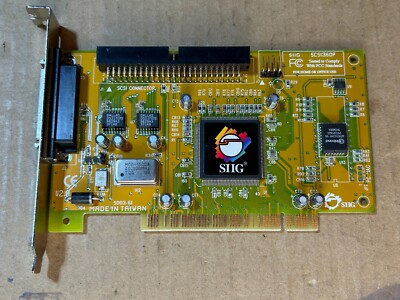 Used - Tested - Vintage - SIIG SCSI360P SCSI PCI Controller Card