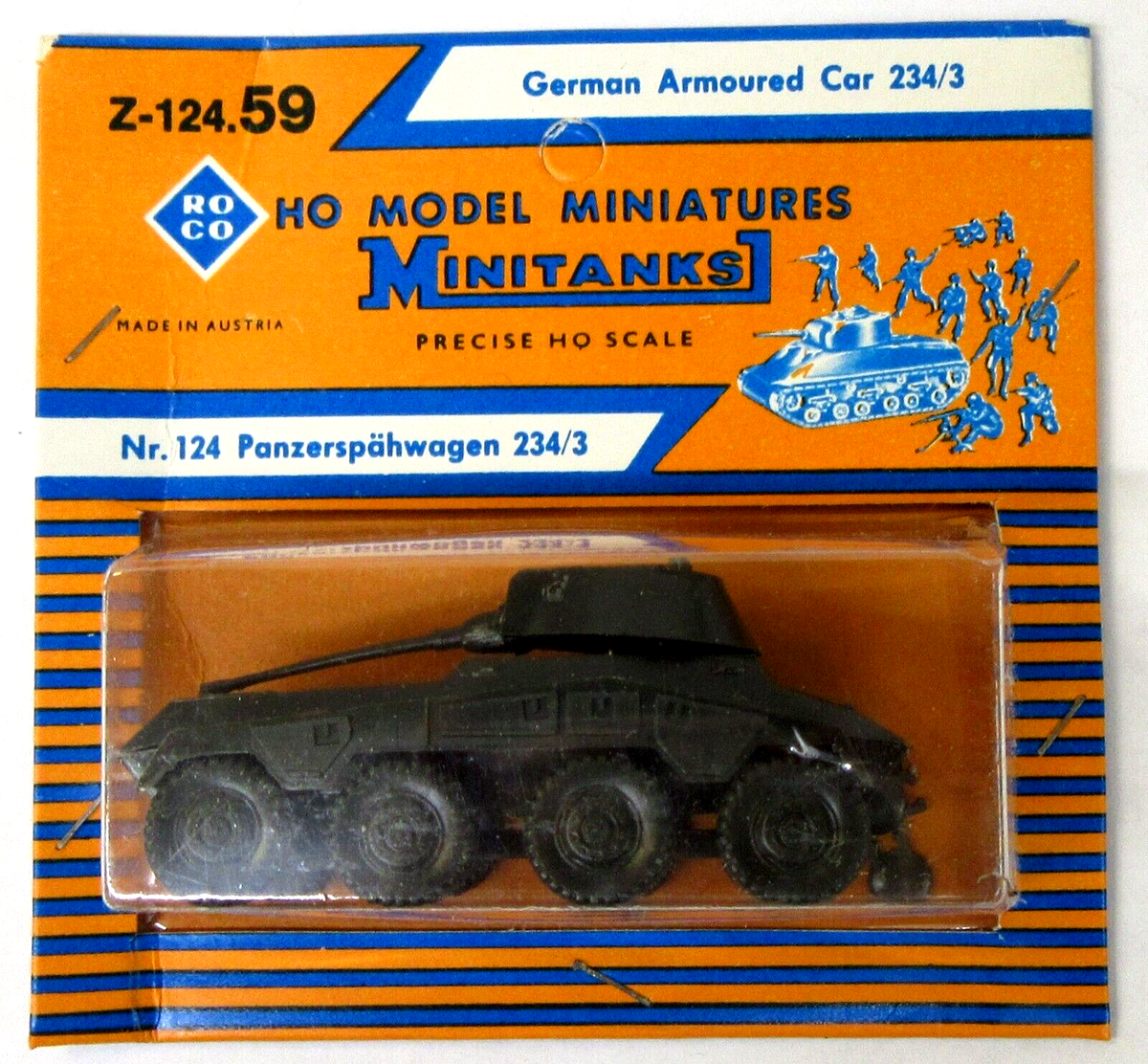 クライム HO vintage Minitanks Z-124 PANZER SPAHWAGEN GERMAN ARMOURED