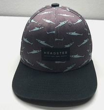 Headster Kids Baseball Cap Gray Black Kids Boys OSFM Snapback 52cm