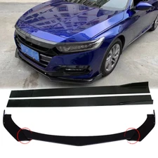 Front Bumper Lip Splitter Spoiler Body Kit +Side Skirt For Honda Insight 00-22
