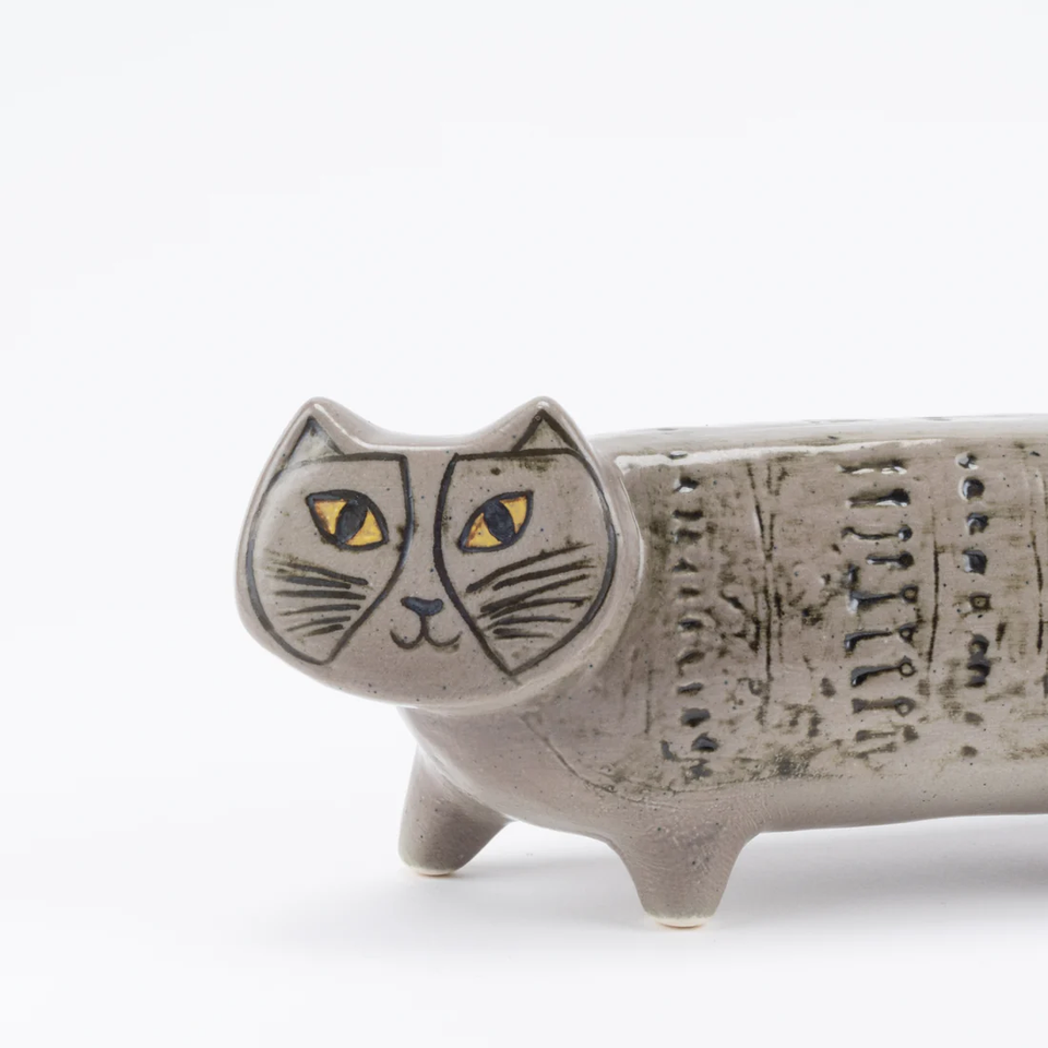 Lisa Larson Cat Mikey Papa Max Animal Figurine All Gray 25cm Pottery lisa-larson-cat-mikey-papa-max-animal-figurine-all-gray-25cm-pottery