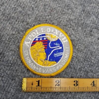 NASA Patch APOLLO 17 XVII Moon Lunar Mission L8.