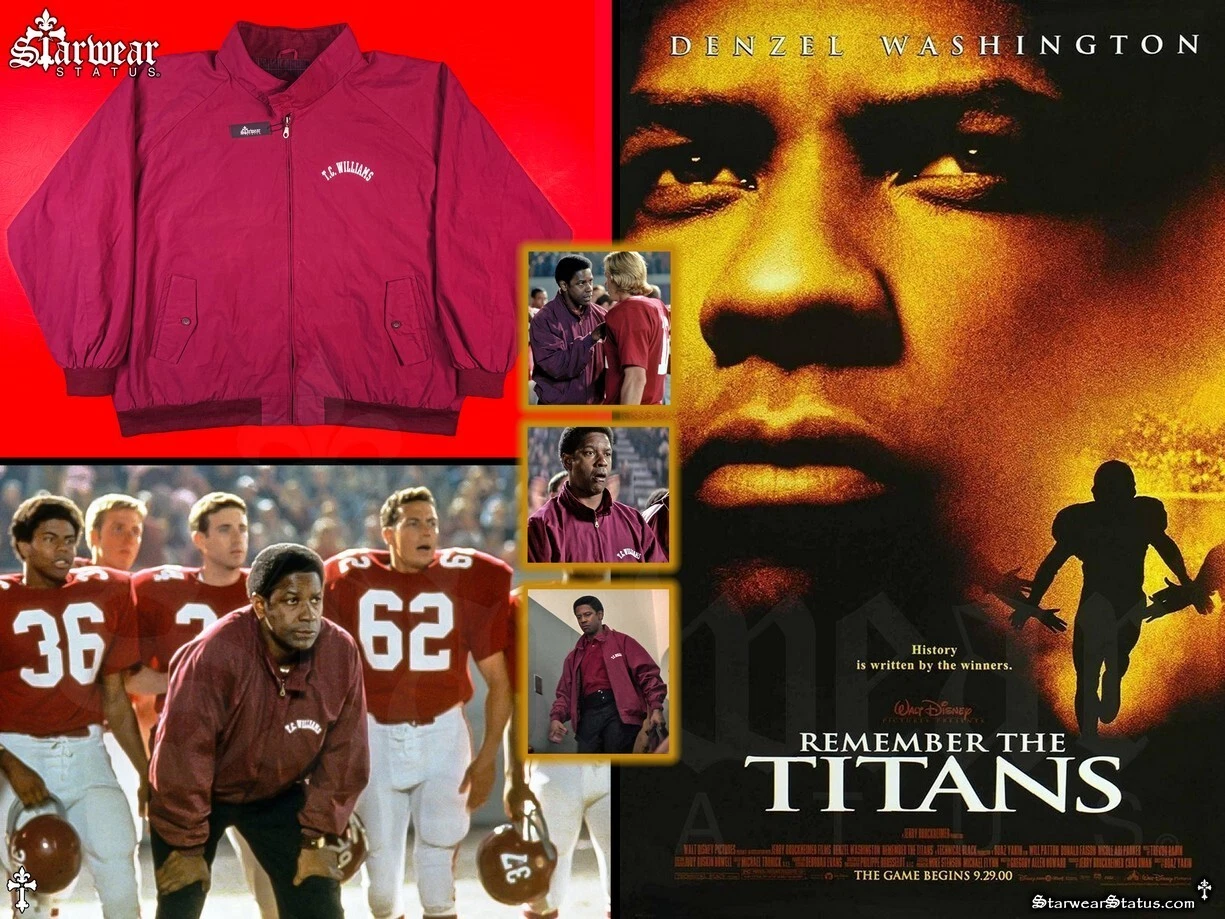 COACH ? REMEMBER THE TITANS Movie Wardrobe Denzel Washington giacca usata indossata sullo schermo