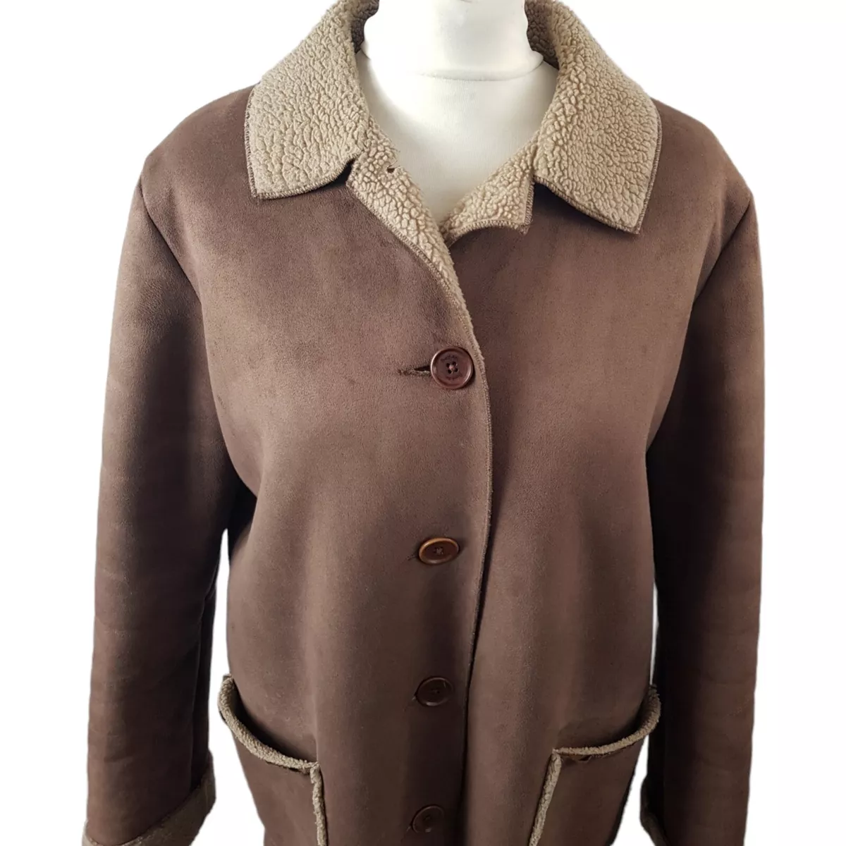 Fake sheepskin coat womens cheap