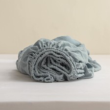 Simple Opulence Premium 100 Linen Fitted Sheet 1 Piece Twin Size Mattress ...