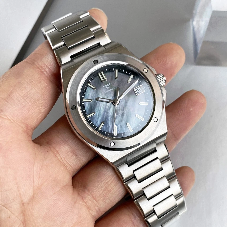 Reloj Tandorio 2025 Nuevo MOP Business Engineer NH35A Automático Hombre Cristal Zafiro Foto 2 de 4