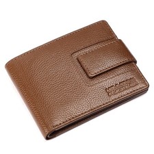 Brand New Authentic RFID Protected Brushwood BI-Fold Genuine Leather Mens Wallet