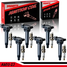 6X Ignition Coil + 6X Iridium Spark Plugs Pack for Toyota Sienna Lexus V6 UF267