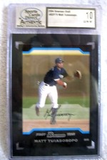 Matt Tuiasosopo RC 2004 Bowman Draft Rookie Graded GEM MINT SCD10!Mariners SS RC