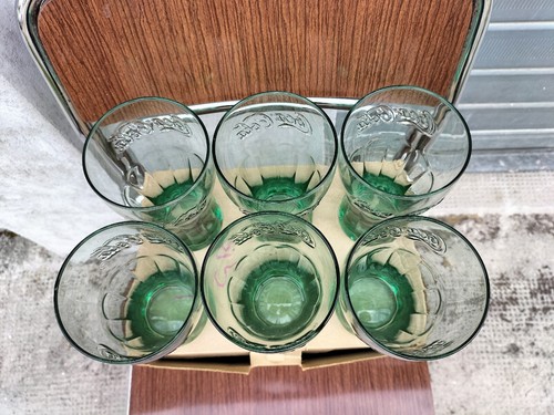Komplettset 6 Coca Cola Gläser 0,5 L Georgia Green Glasses Neu - Bild 3 von 11
