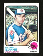 1973 Topps SET BREAK #374 DARRELL EVANS EX+/EXMINT ATLANTA BRAVES (SB1)