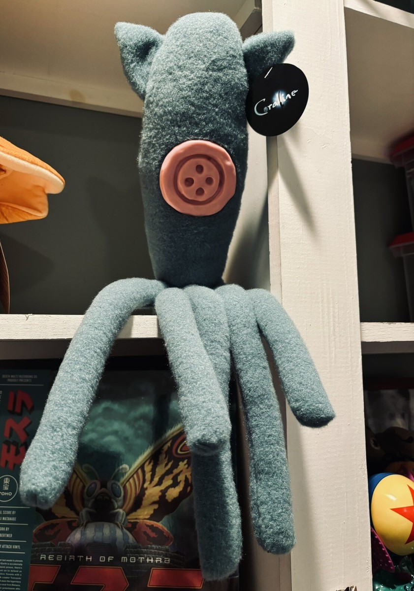 Laika Officially Licensed Coraline Squid Plush Toy Figure Stuff Animal  NEW