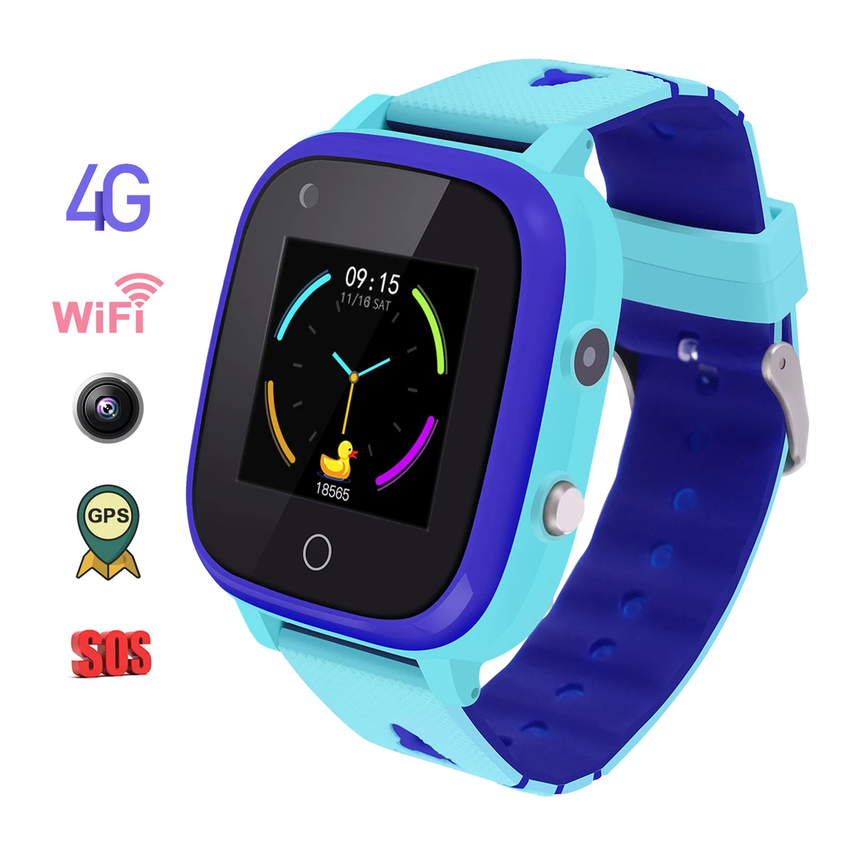 Kids Smart Watch 4G with GPS WiFi Touch Screen Video Chat