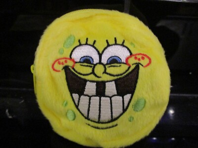 SPONGEBOB QUADRATISCHE PANTS PLÜSCH MÜNZGELDBÖRSE GELB BRANDNEU SELTEN