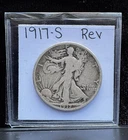 1917-S REV Walking Liberty Silver Half Dollar 50C