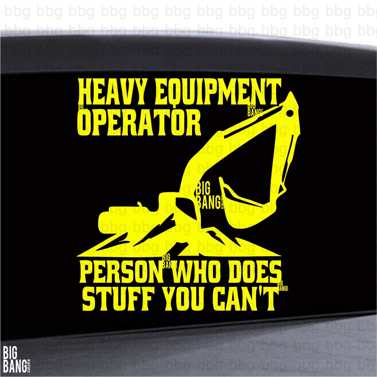 Operator Sticker Decal Real Vinyl Lettering Window Quality
