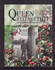 Samoa 2016 - Queen Elizabeth II 90th Birthday April 21, 2016 Miniature Sheet MNH