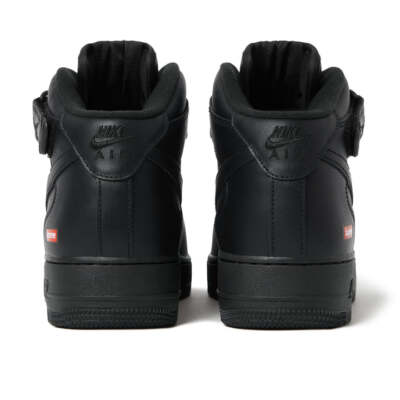 FZ8784-001 Supreme Nike Air Force 1 Mid Black FW24 (Men's FZ8784-001 Supreme Nike Air Force 1 Mid Black FW24 (Men's