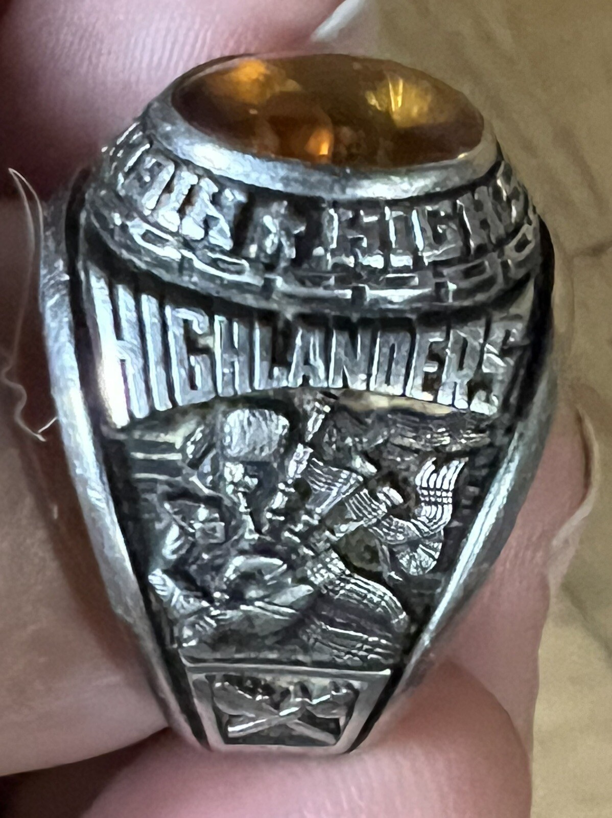 HERFF JONES ULTRIUM CLASS RING SIZE10 HIGHLAND HIGH AULT COLORADO