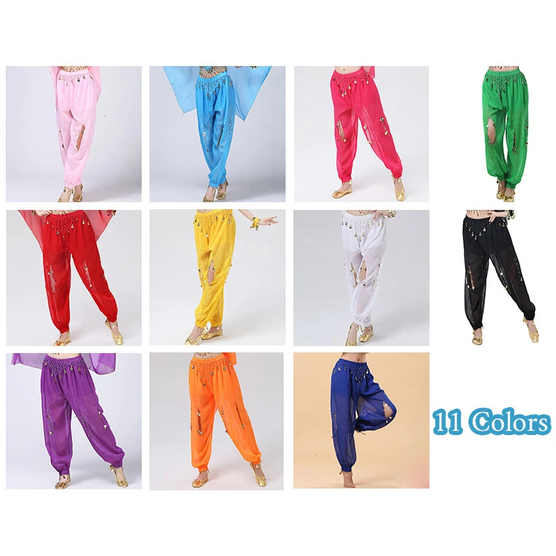 Damen Bauchtanzhose Tribal Indien Ägypten Tanzkleidung Hose Knickerbocker - Bild 4 von 4