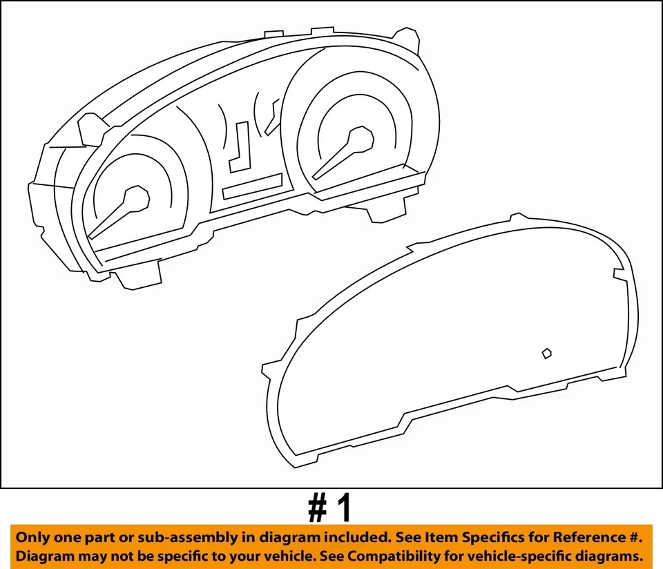 Used Speedometer Gauge fits: 2012 Toyota Highlander cluster VIN K 5th digit 6 cy Foto 4 de 4