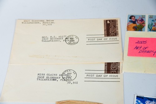 Vintage Big Lot of Canceled Stamps Babe Ruth Confederate Alaska Etc CF8 - Picture 3 of 8