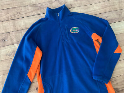 Men's Genuine Stuff FLORIDA GATORS Vintage Blue Fleece Pullover Sz Medium 