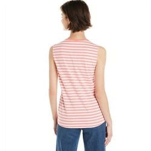 Time and Tru Women's Front Cinch Tank 2-pack Size M Black/Orange --Z1 - Picture 4 of 4