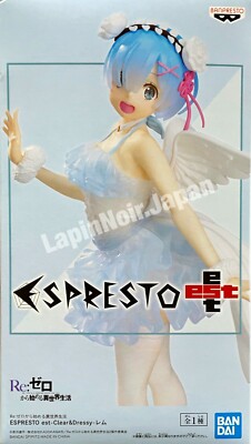 Re Zero figure REM ESPRESTO Clear Dressy angel Ver. BANPRESTO