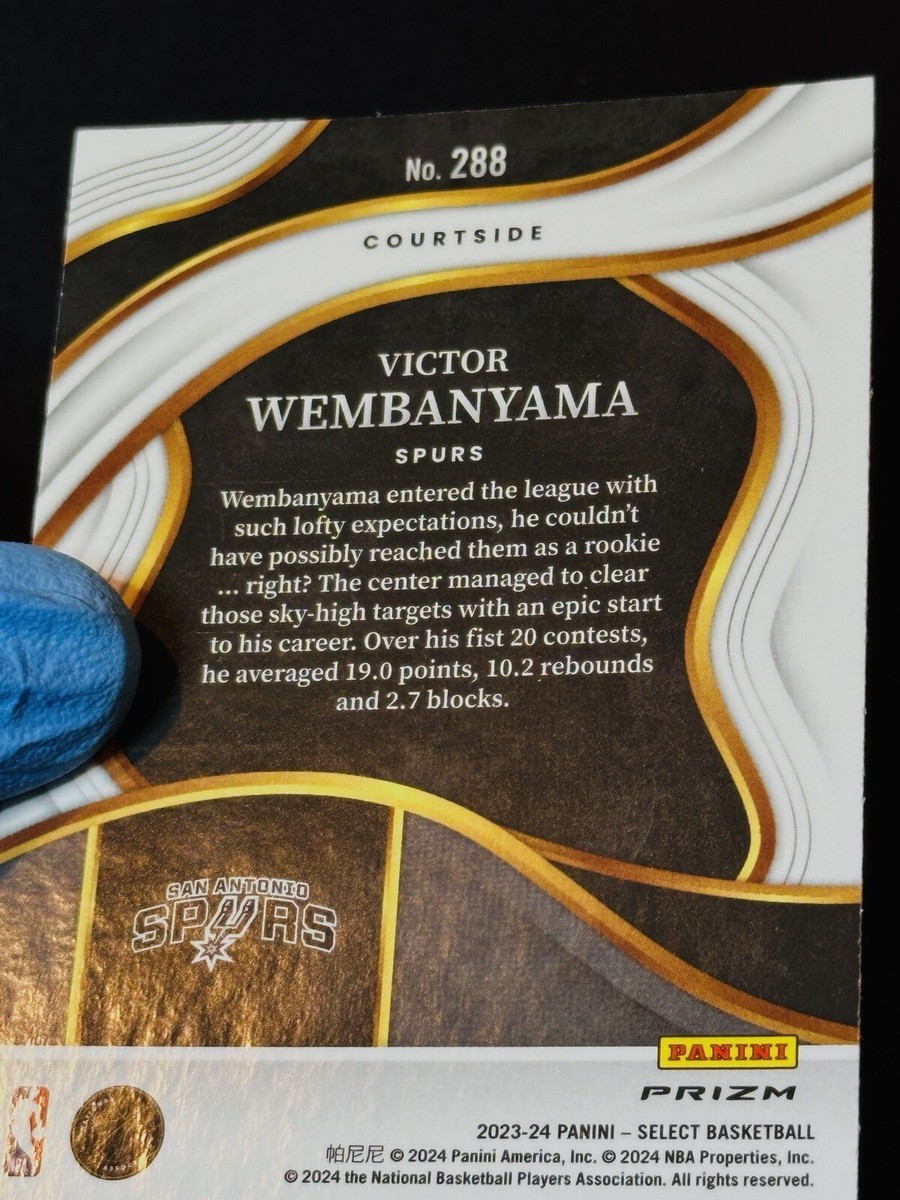 Victor Wembanyama 2023-24 Select Courtside Tiger Prizm