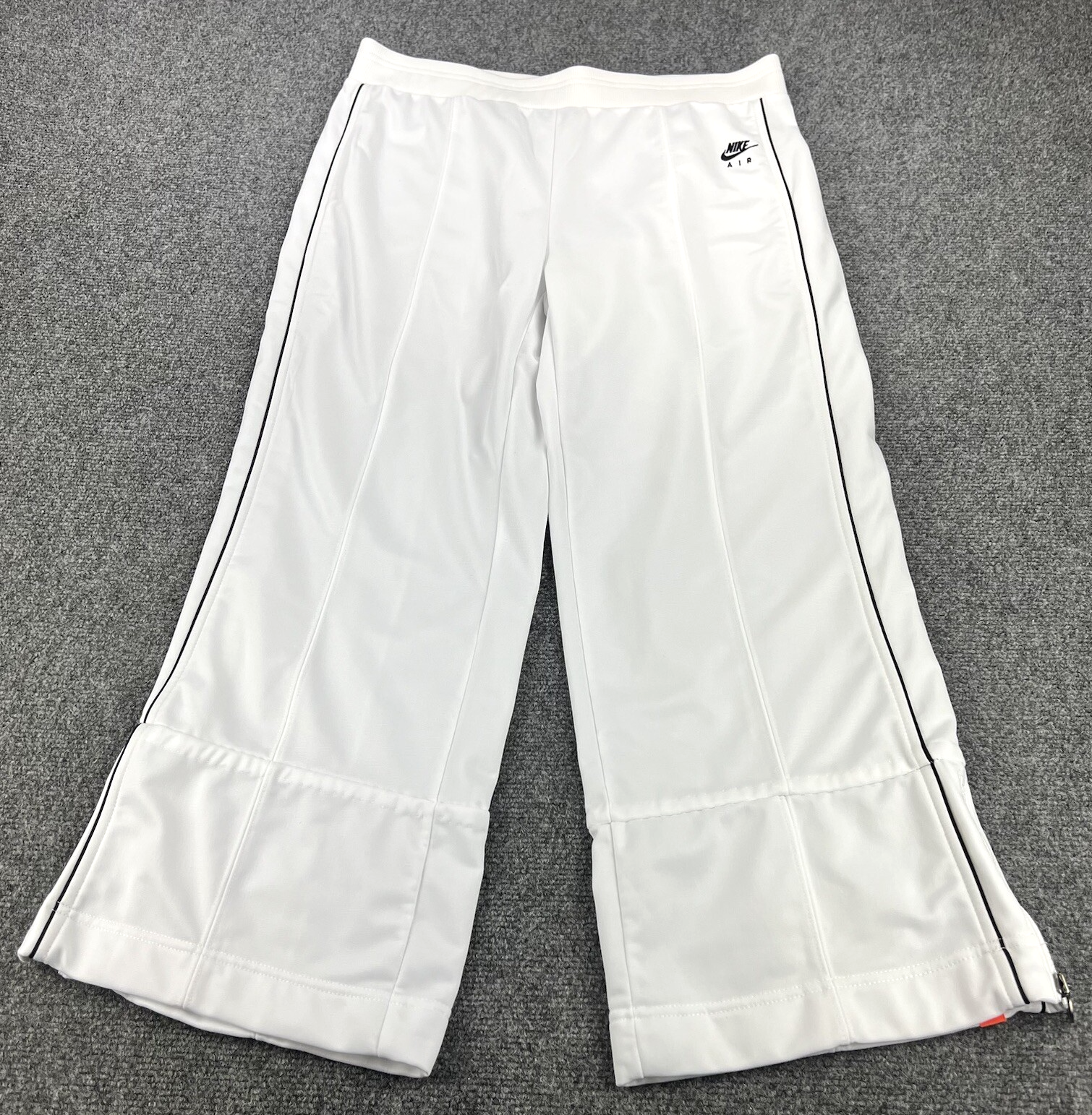 Vintage Nike Air Sweatpants Womens XL White Low Rise Flare Jogger Track Pants