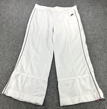 Vintage Nike Air Sweatpants Womens XL White Low Rise Flare Jogger Track Pants