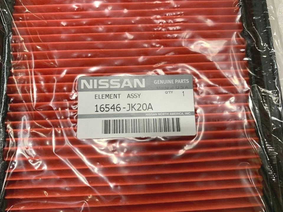 Filtro de aire de motor Nissan Infiniti original OEM para 350Z 370Z EX35 (16546-JK20A) Foto 3 de 4