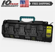 For DeWALT DCB104 Fast Battery Charger 12V/20V/60V MAX Multi-Port DCB104 DCB200