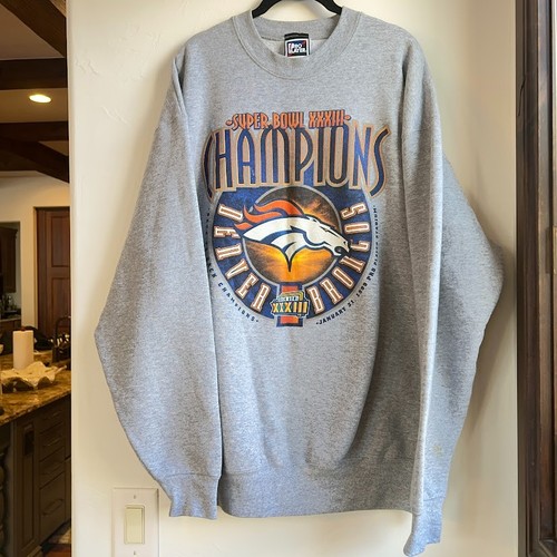 Vintage 90s Denver Broncos NFL Super Bowl XXXIII Champions Crewneck Un