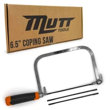 6.5 inch Coping Saw for Woodworking - Coping Saw with 3 Carbon Steel Blades